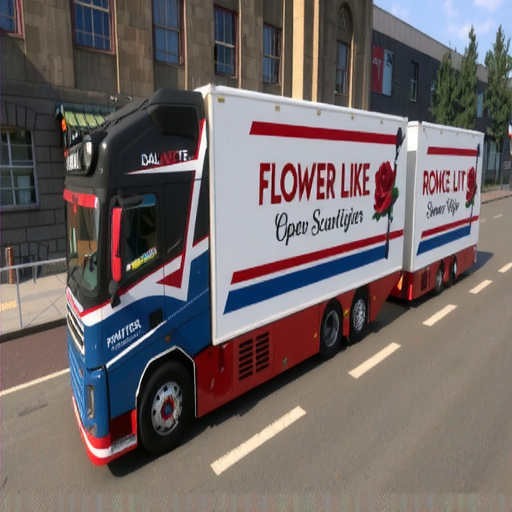 VOLVO FH16 FLOWER LINE   BDF TRAILER v3.0 1.51.X ETS2