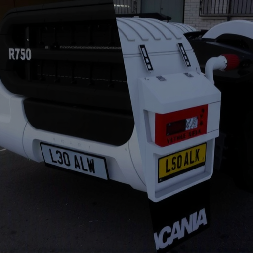 Scania PGR series by JUseeTV file for editing Licence Plates v1.0 ETS2