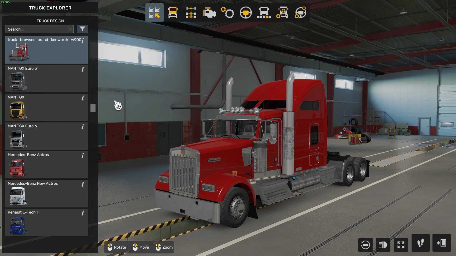 Kenworth W900 for 1.52 ETS2