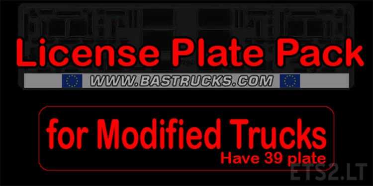 License Plate Pack v6.9 ETS2