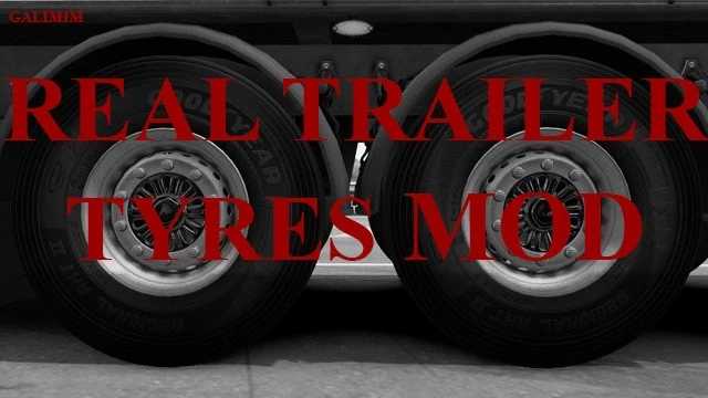 Real trailer tyres mod v1.8 ETS2