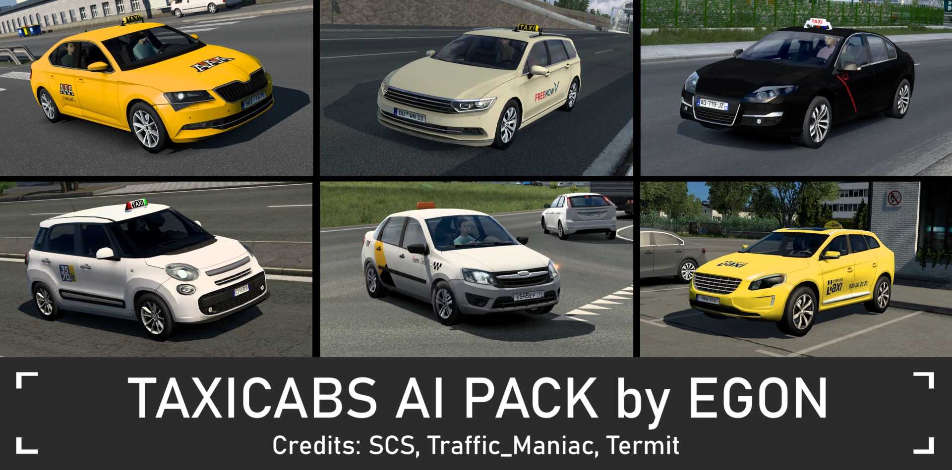 Taxicabs AI pack by Egon v1.0 ETS2