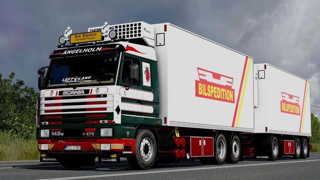 Scania 143M V8 Rigid Combo   Trailer v3.0 1.53 ETS2