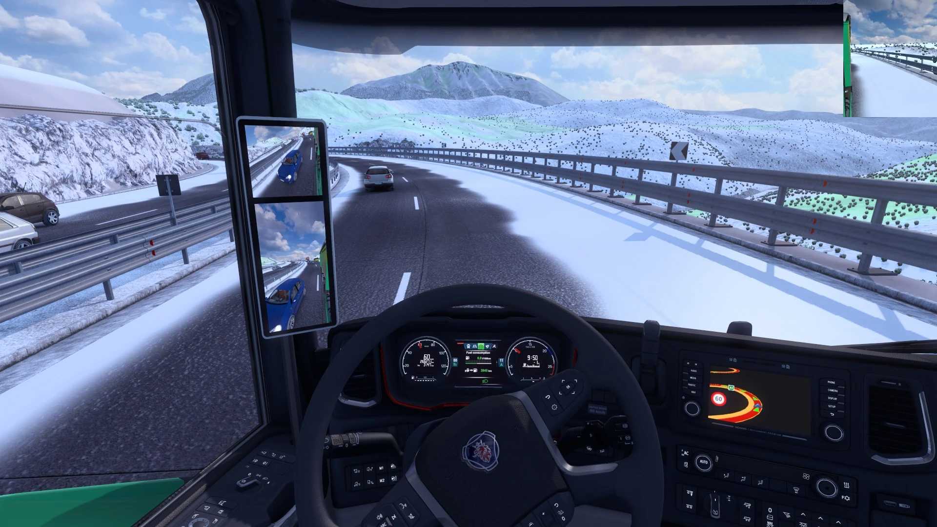 Slower traffic for frosty mod clean roads v1.0 ETS2