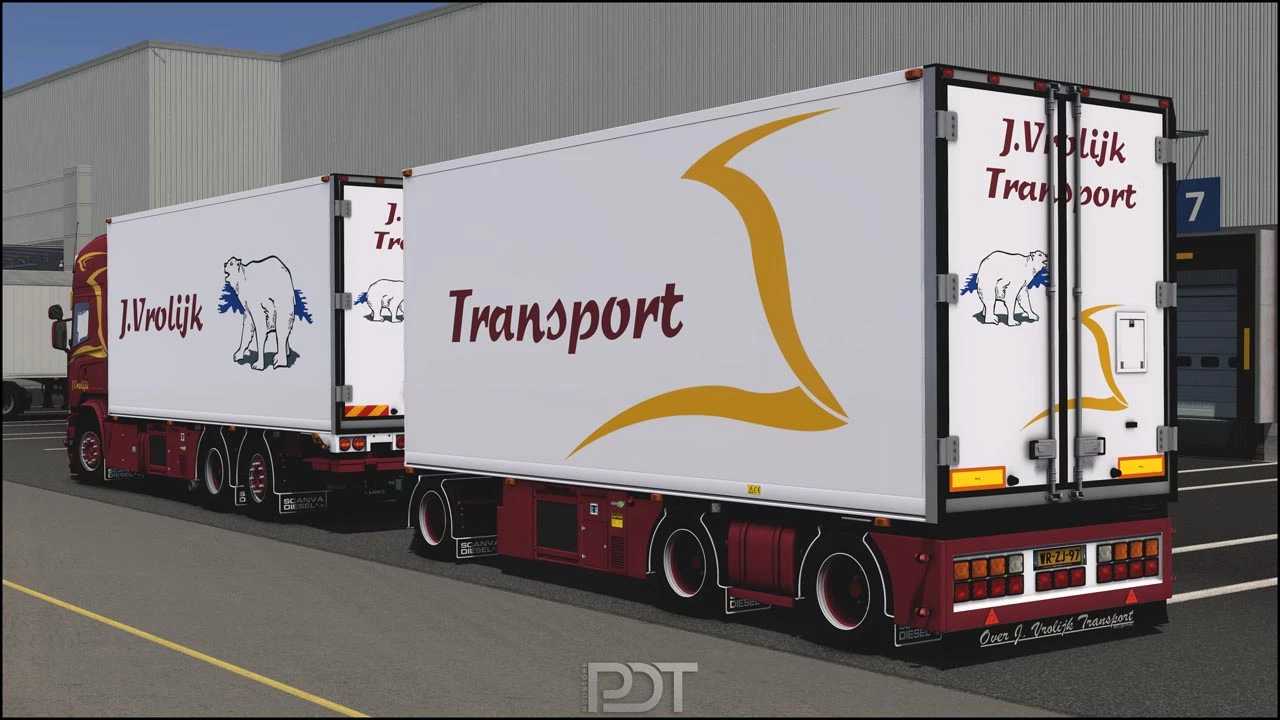 Scania R580 J.Vrolijk Transport   Trailer v11.0 ETS2