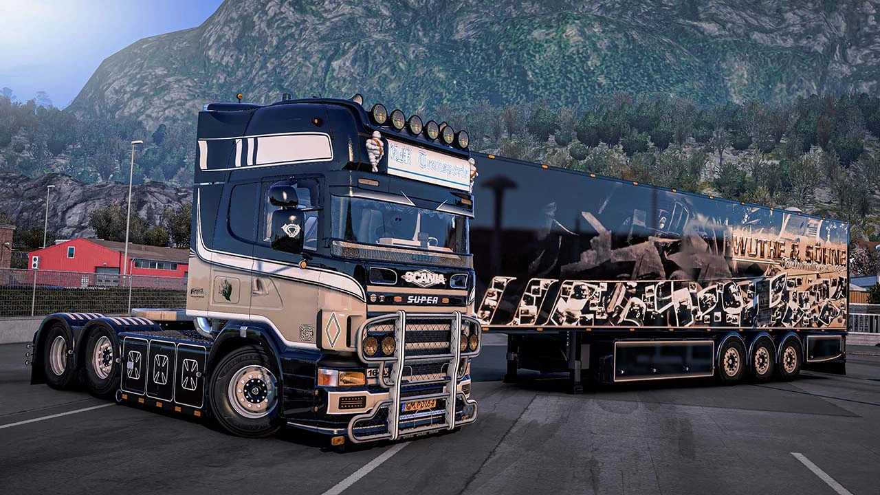 Scania Lion 164L V8 Special Megamod   Trailer 1.53 ETS2
