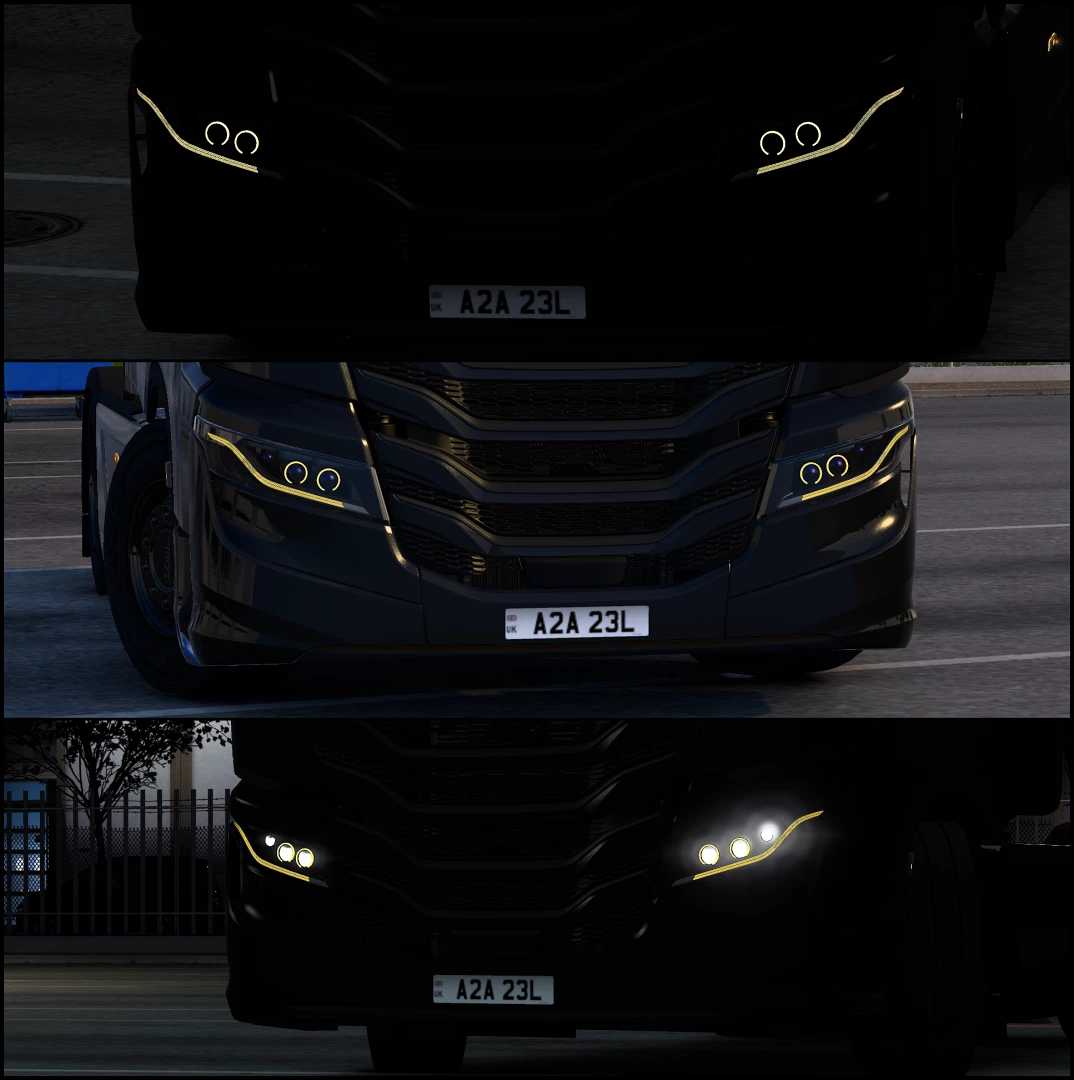 Custom Headlight for SCS Iveco S-Way v1.0 ETS2