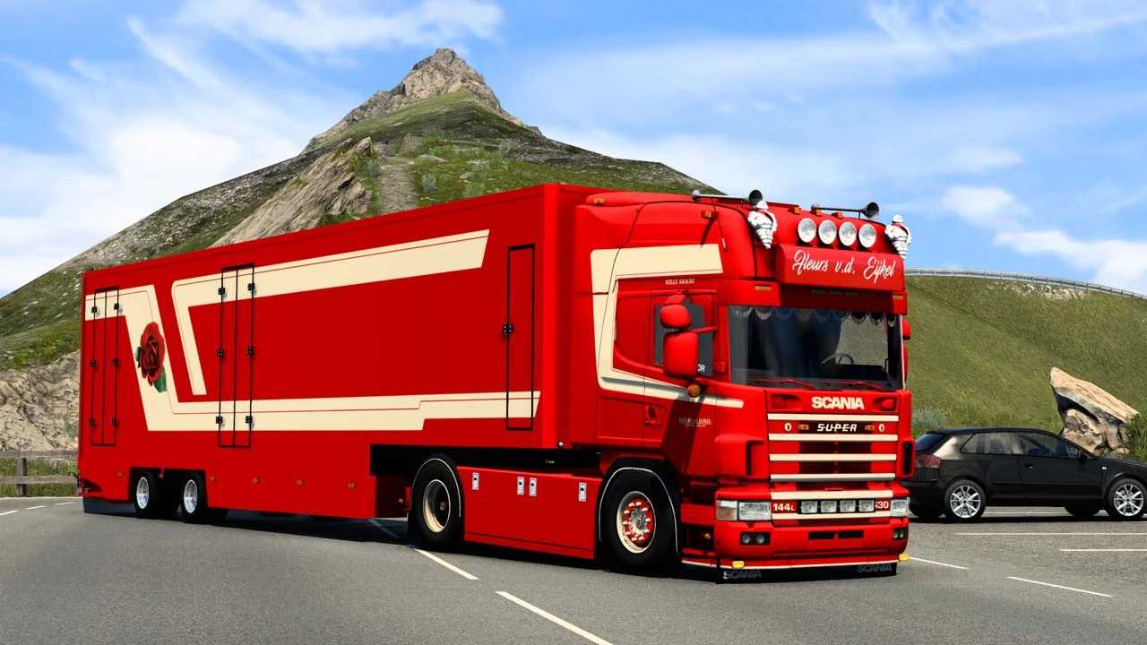 Scania 164L Flower Shuttle   Trailer v2.0 1.53 ETS2