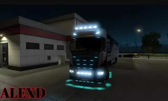 ALEXD FLARE AND 10.000K LIGHTS FOR ALL TRUCKS v1.0 ETS2